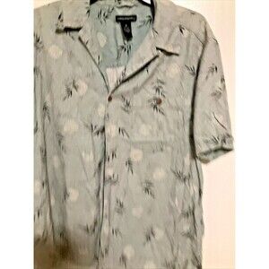 Statements Men’s M Silk Button Shirt Wood Button Bamboo